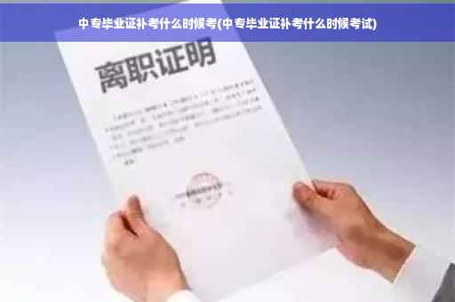 中专毕业证补考什么时候考(中专毕业证补考什么时候考试)