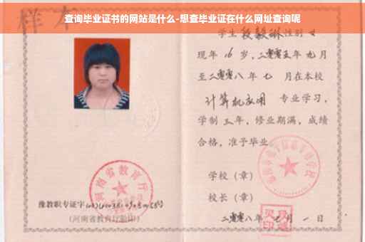 查询毕业证书的网站是什么-想查毕业证在什么网址查询呢