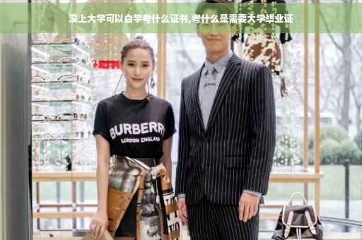 没上大学可以自学考什么证书,考什么是需要大学毕业证