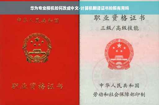 华为专业相机如何改成中文-计算机翻译证书拍照有用吗