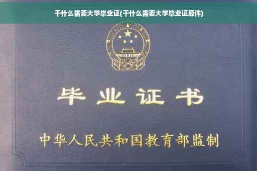 干什么需要大学毕业证(干什么需要大学毕业证原件)