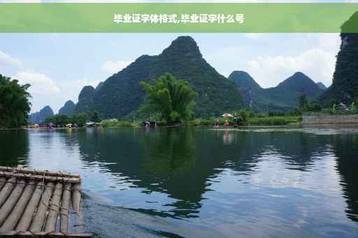 毕业证字体格式,毕业证字什么号