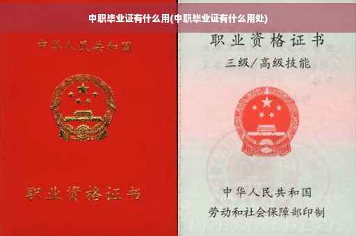 中职毕业证有什么用(中职毕业证有什么用处)