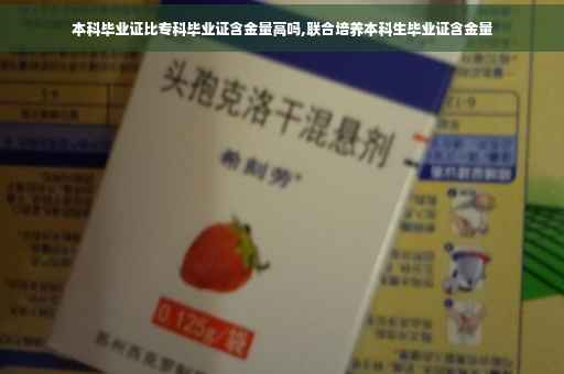 本科毕业证比专科毕业证含金量高吗,联合培养本科生毕业证含金量