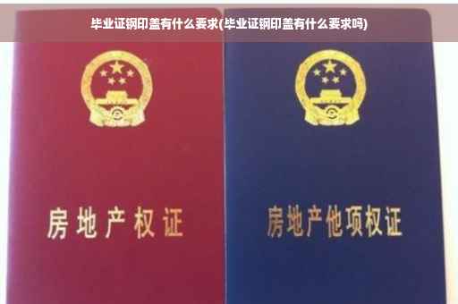 毕业证钢印盖有什么要求(毕业证钢印盖有什么要求吗)