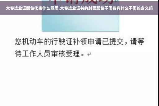 大专毕业证颜色代表什么意思,大专毕业证书的封面颜色不同各有什么不同的含义吗