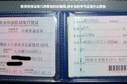 教师资格证有几种颜色的封面呢,初中生的学习证是什么颜色