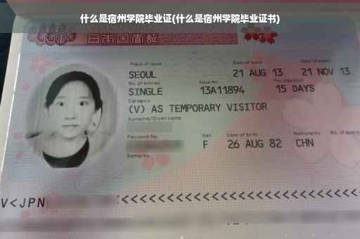 什么是宿州学院毕业证(什么是宿州学院毕业证书)