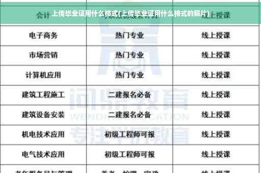 上传毕业证用什么格式(上传毕业证用什么格式的照片)
