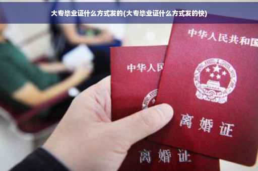 大专毕业证什么方式发的(大专毕业证什么方式发的快)