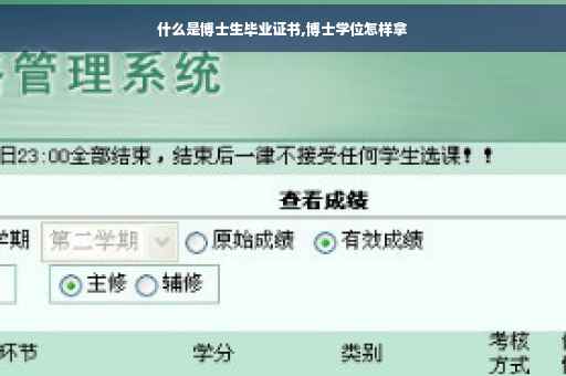 什么是博士生毕业证书,博士学位怎样拿