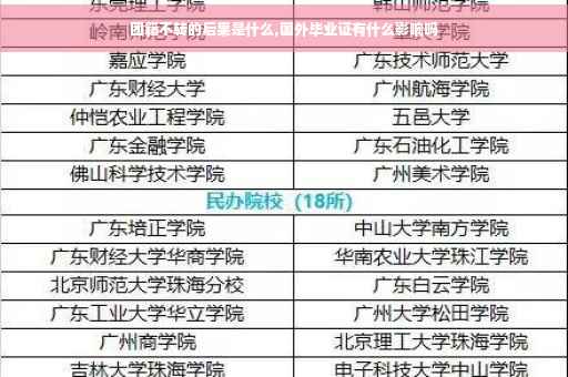 团籍不转的后果是什么,国外毕业证有什么影响吗