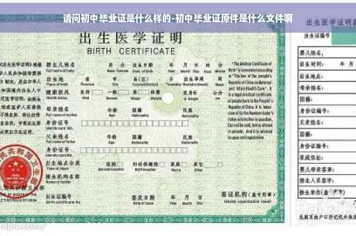 请问初中毕业证是什么样的-初中毕业证原件是什么文件啊