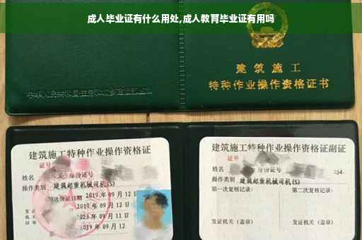 成人毕业证有什么用处,成人教育毕业证有用吗