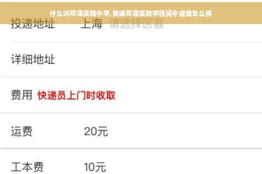 什么叫双语实验中学,黄埔双语实验学校高中成绩怎么样