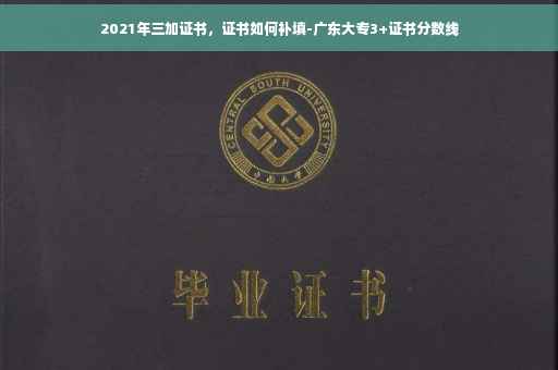 2021年三加证书，证书如何补填-广东大专3+证书分数线