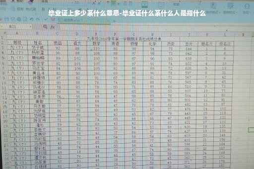 毕业证上多少系什么意思-毕业证什么系什么人是指什么