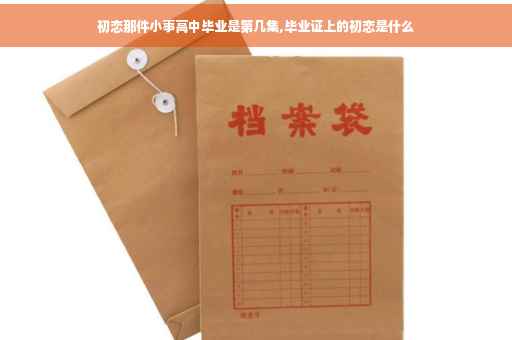 初恋那件小事高中毕业是第几集,毕业证上的初恋是什么