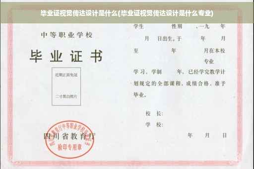 毕业证视觉传达设计是什么(毕业证视觉传达设计是什么专业)