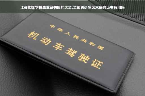 江苏传媒学校毕业证书图片大全,全国青少年艺术盛典证书有用吗