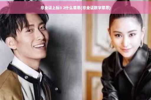 毕业证上标3 2什么意思(毕业证数字意思)