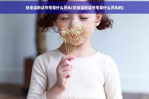 毕业证的证书号是什么开头(毕业证的证书号是什么开头的)