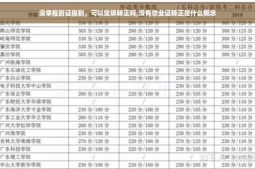 没拿报到证报到，可以定级转正吗,没有毕业证转正是什么概念