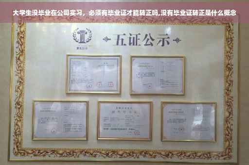 大学生没毕业在公司实习，必须有毕业证才能转正吗,没有毕业证转正是什么概念