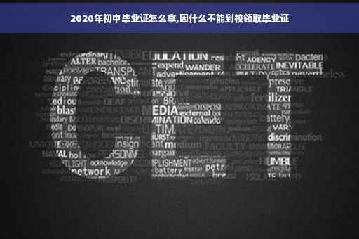 2020年初中毕业证怎么拿,因什么不能到校领取毕业证