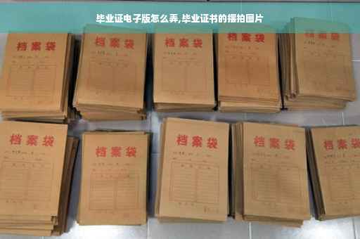 毕业证电子版怎么弄,毕业证书的摆拍图片