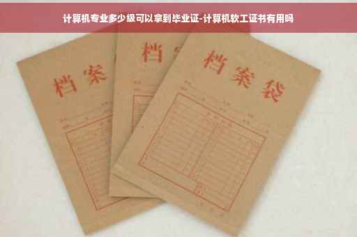 计算机专业多少级可以拿到毕业证-计算机软工证书有用吗