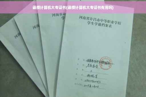 函授计算机大专证书(函授计算机大专证书有用吗)