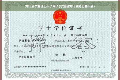 为什么毕业证上不了网了(毕业证为什么网上查不到)