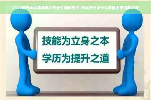 2022年春季入学两年大专什么时候毕业-专科毕业证什么时候下来啊怎么查