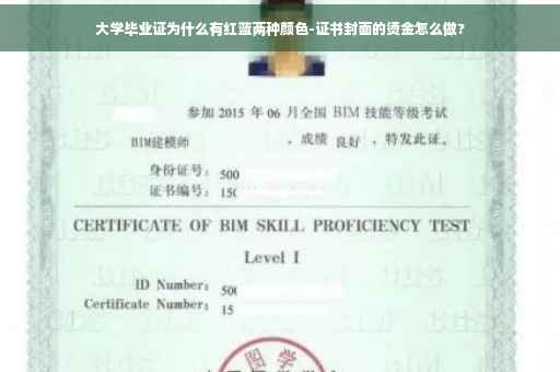 大学毕业证为什么有红蓝两种颜色-证书封面的烫金怎么做?