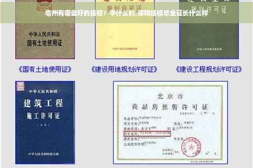 亳州有哪些好的技校？学什么的,豫皖技校毕业证长什么样