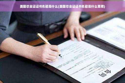 美国毕业证证书名称是什么(美国毕业证证书名称是什么意思)