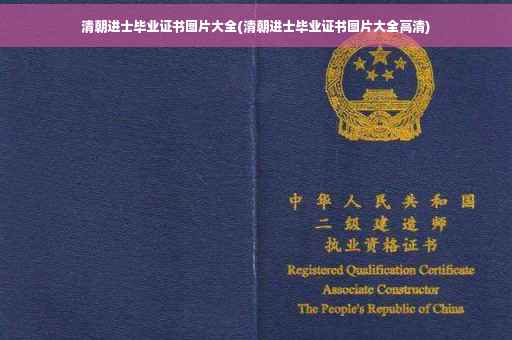 清朝进士毕业证书图片大全(清朝进士毕业证书图片大全高清)