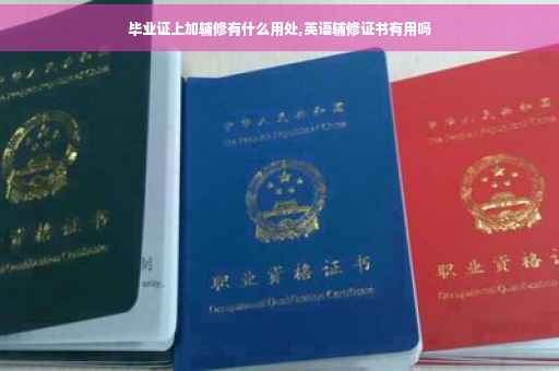 毕业证上加辅修有什么用处,英语辅修证书有用吗
