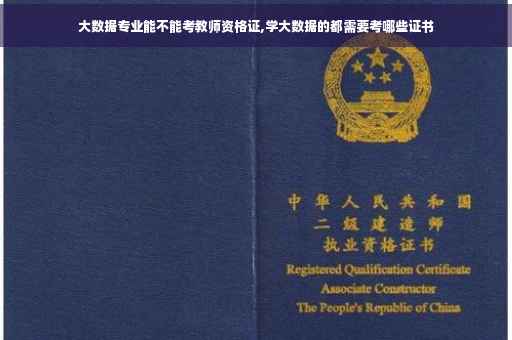 大数据专业能不能考教师资格证,学大数据的都需要考哪些证书 大数据专业能不能考教师资格证,学大数据的都需要考哪些证书