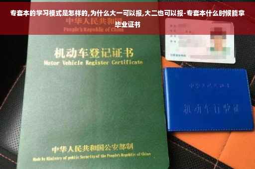 专套本的学习模式是怎样的,为什么大一可以报,大二也可以报-专套本什么时候能拿毕业证书