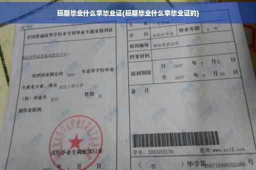 延期毕业什么拿毕业证(延期毕业什么拿毕业证的)