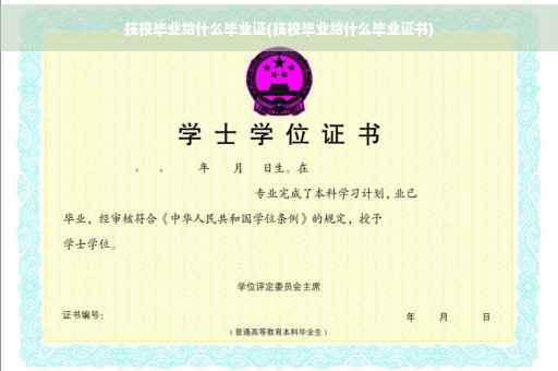 技校毕业给什么毕业证(技校毕业给什么毕业证书)