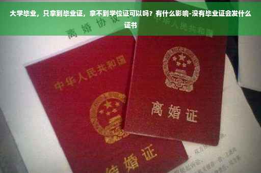 大学毕业，只拿到毕业证，拿不到学位证可以吗？有什么影响-没有毕业证会发什么证书