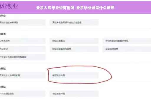 业余大专毕业证有用吗-业余毕业证是什么意思