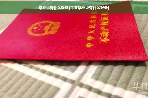 毕业证有什么好处(中专毕业证有什么好处)