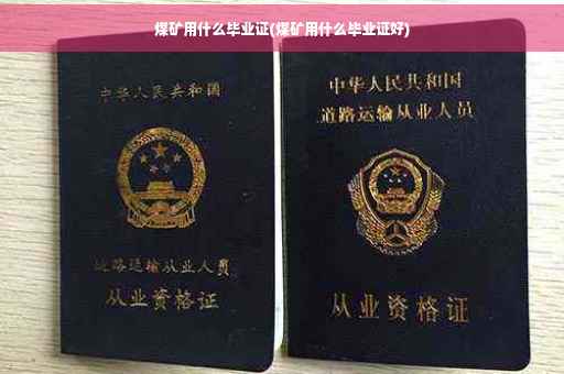煤矿用什么毕业证(煤矿用什么毕业证好)
