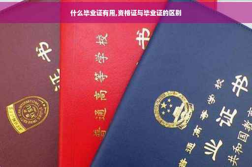 什么毕业证有用,资格证与毕业证的区别