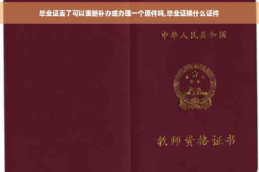 毕业证丢了可以重新补办或办理一个原件吗,毕业证换什么证件