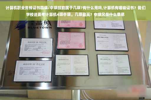 计算机职业资格证书四级/中级技能属于几级?有什么用吗,计算机有哪些证书？我们学校说要考计算机4级中级。几级最高？中级又是什么意思